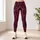 Burgundy Geometric Lines for Yoga, Pilates and Everyday Movement for Active Women Leggings - 6