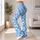 Blue Diamond-Cross Gingham Style for Yoga, Pilates and Everyday Errands for Women Leggings - 12