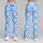 Blue Diamond-Cross Gingham Style for Yoga, Pilates and Everyday Errands for Women Leggings - 9