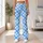 Blue Diamond-Cross Gingham Style for Yoga, Pilates and Everyday Errands for Women Leggings - 11