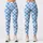 Blue Diamond-Cross Gingham Style for Yoga, Pilates and Everyday Errands for Women Leggings - 1