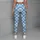 Blue Diamond-Cross Gingham Style for Yoga, Pilates and Everyday Errands for Women Leggings - 4