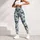 Navy And Sage Fan Scales For Yoga, Pilates, Cycling And Everyday Activewear Leggings - 5