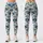 Navy And Sage Fan Scales For Yoga, Pilates, Cycling And Everyday Activewear Leggings - 3