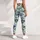Navy And Sage Fan Scales For Yoga, Pilates, Cycling And Everyday Activewear Leggings - 6