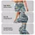 Navy And Sage Fan Scales For Yoga, Pilates, Cycling And Everyday Activewear Leggings - 8