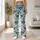 Navy And Sage Fan Scales For Yoga, Pilates, Cycling And Everyday Activewear Leggings - 11