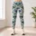 Navy And Sage Fan Scales For Yoga, Pilates, Cycling And Everyday Activewear Leggings - 4