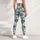 Navy And Sage Fan Scales For Yoga, Pilates, Cycling And Everyday Activewear Leggings - 4