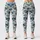 Navy And Sage Fan Scales For Yoga, Pilates, Cycling And Everyday Activewear Leggings - 1