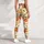 Watercolor Persimmon Fruit for Pilates, Yoga and Everyday Wellness for Women Leggings - 4