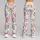 Blush Rose and Sage Botanicals for Yoga, Running and Everyday Wear Leggings - 9