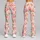 Blush Peach Fruit Motifs for Yoga, Pilates, and Fresh Everyday Wellness Style for Her Leggings - 9