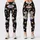 Flying Baby Elephant Among Moonlit Clouds for Dreamy Yoga and Everyday Activewear Style Leggings - 3