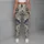 Navy Gold Floral Paisley Motifs for Yoga and Studio Training Women Leggings - 6