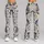Navy Gold Floral Paisley Motifs for Yoga and Studio Training Women Leggings - 9