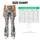 Navy Gold Floral Paisley Motifs for Yoga and Studio Training Women Leggings - 7