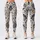 Navy Gold Floral Paisley Motifs for Yoga and Studio Training Women Leggings - 3