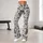 Navy Gold Floral Paisley Motifs for Yoga and Studio Training Women Leggings - 10