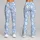 Soft Blue And White Daisy Blooms For Yoga, Pilates, Errands And Everyday Spring Style Leggings - 9