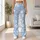 Soft Blue And White Daisy Blooms For Yoga, Pilates, Errands And Everyday Spring Style Leggings - 12