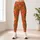 Orange Fuchsia Wildflowers for Yoga Pilates and Everyday Activewear Leggings - 4