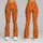 Orange Fuchsia Wildflowers for Yoga Pilates and Everyday Activewear Leggings - 9