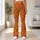 Orange Fuchsia Wildflowers for Yoga Pilates and Everyday Activewear Leggings - 11