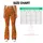Orange Fuchsia Wildflowers for Yoga Pilates and Everyday Activewear Leggings - 7