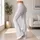 Ivory And Gray Polka Dots For Everyday Athleisure And Casual Weekend Wear Leggings - 11