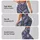 Lavender Blue Feather Motifs for Yoga, Pilates, and Everyday Wear Leggings - 2