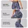 Lavender Blue Feather Motifs for Yoga, Pilates, and Everyday Wear Leggings - 8