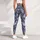 Lavender Blue Feather Motifs for Yoga, Pilates, and Everyday Wear Leggings - 6