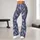 Lavender Blue Feather Motifs for Yoga, Pilates, and Everyday Wear Leggings - 10