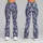 Lavender Blue Feather Motifs for Yoga, Pilates, and Everyday Wear Leggings - 9