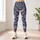 Lavender Blue Feather Motifs for Yoga, Pilates, and Everyday Wear Leggings - 4