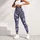Lavender Blue Feather Motifs for Yoga, Pilates, and Everyday Wear Leggings - 5