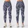 Lavender Blue Feather Motifs for Yoga, Pilates, and Everyday Wear Leggings - 3