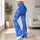 Cobalt Blue and White Doodle Motifs for Yoga, Pilates, and Everyday Activewear Style Leggings - 11