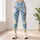 White Daisy Meadow on Sky Blue for Yoga, Pilates, Travel and Everyday Activewear Leggings - 4