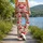 Sweet Cherry And Daisy Motifs For Sunny Yoga, Pilates, And Everyday Summer Outings Leggings - 12