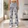 Monochrome Wildflower Sprigs for Yoga, Pilates, and Everyday Active Lifestyle Wear Leggings - 12