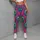 Vibrant Peacock Feather Motifs for Yoga, Pilates, and Everyday Colorful Lifestyle Leggings - 6