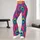 Vibrant Peacock Feather Motifs for Yoga, Pilates, and Everyday Colorful Lifestyle Leggings - 10