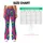 Vibrant Peacock Feather Motifs for Yoga, Pilates, and Everyday Colorful Lifestyle Leggings - 7