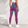 Vibrant Peacock Feather Motifs for Yoga, Pilates, and Everyday Colorful Lifestyle Leggings - 5
