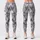Silver Gray Diamond Geometry for Yoga, Pilates and Everyday Studio Style for Women Leggings - 3