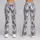 Silver Gray Diamond Geometry for Yoga, Pilates and Everyday Studio Style for Women Leggings - 9