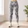 Silver Gray Diamond Geometry for Yoga, Pilates and Everyday Studio Style for Women Leggings - 4