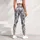 Silver Gray Diamond Geometry for Yoga, Pilates and Everyday Studio Style for Women Leggings - 4